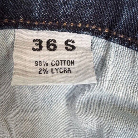 Run & Fly Stone Wash Blue Distress Stretch Denim Rock N Roll Bell Bottom Flares - Picture 10 of 11